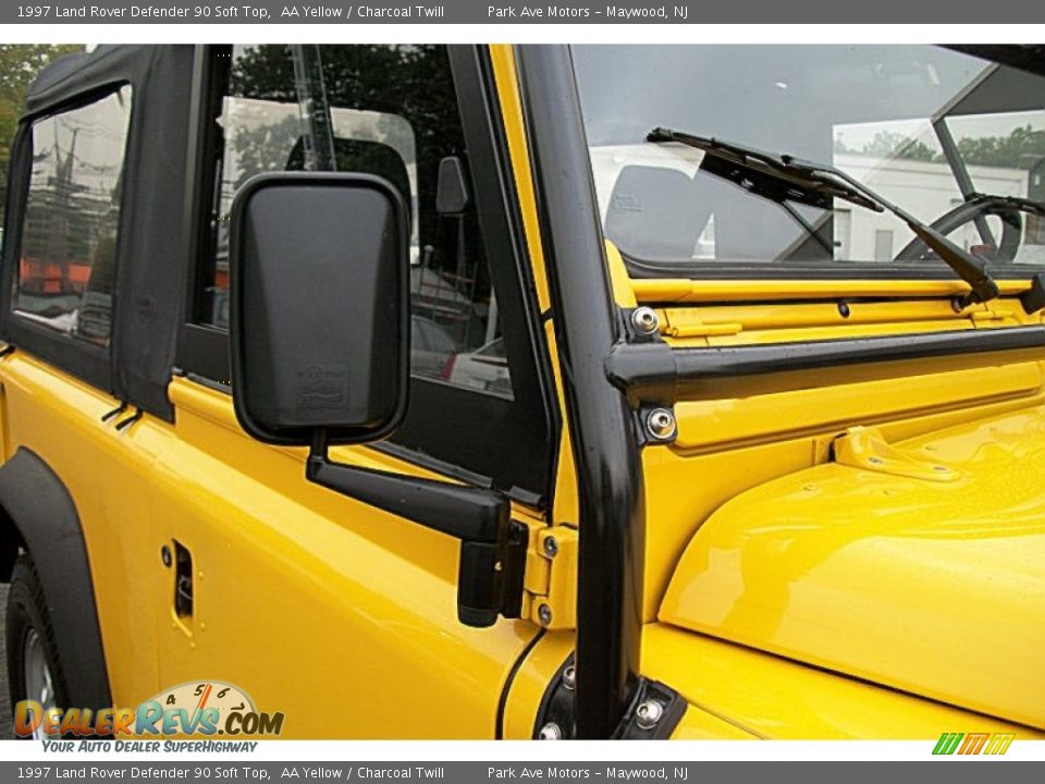 1997 Land Rover Defender 90 Soft Top AA Yellow / Charcoal Twill Photo #34