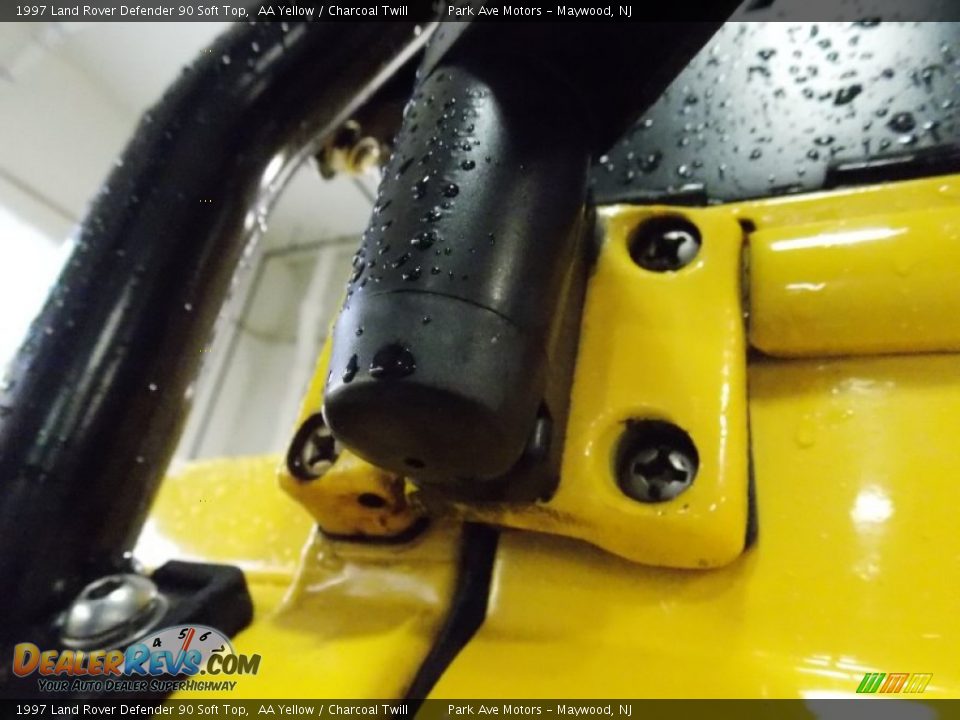 1997 Land Rover Defender 90 Soft Top AA Yellow / Charcoal Twill Photo #36