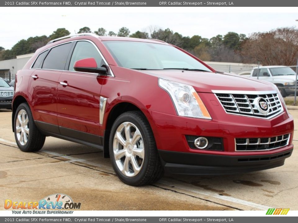 2013 Cadillac SRX Performance FWD Crystal Red Tintcoat / Shale/Brownstone Photo #2