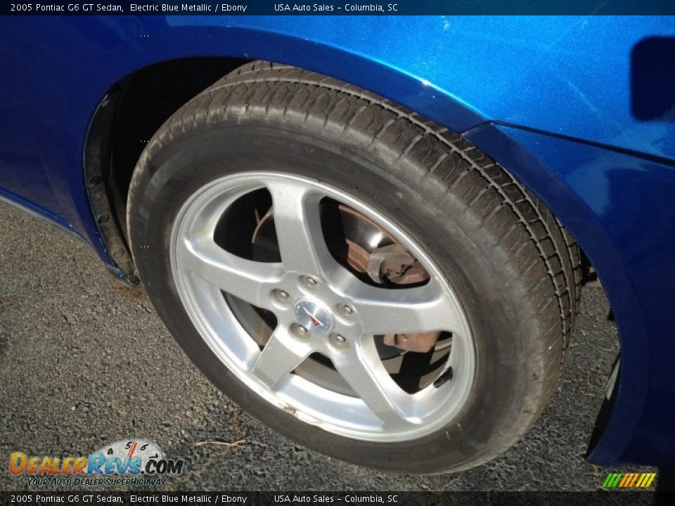 2005 Pontiac G6 GT Sedan Electric Blue Metallic / Ebony Photo #11