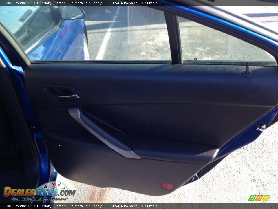 2005 Pontiac G6 GT Sedan Electric Blue Metallic / Ebony Photo #16