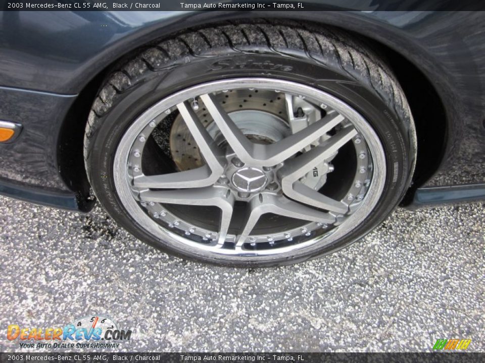 2003 Mercedes-Benz CL 55 AMG Black / Charcoal Photo #25