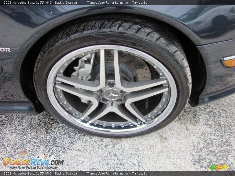 2003 Mercedes-Benz CL 55 AMG Black / Charcoal Photo #26