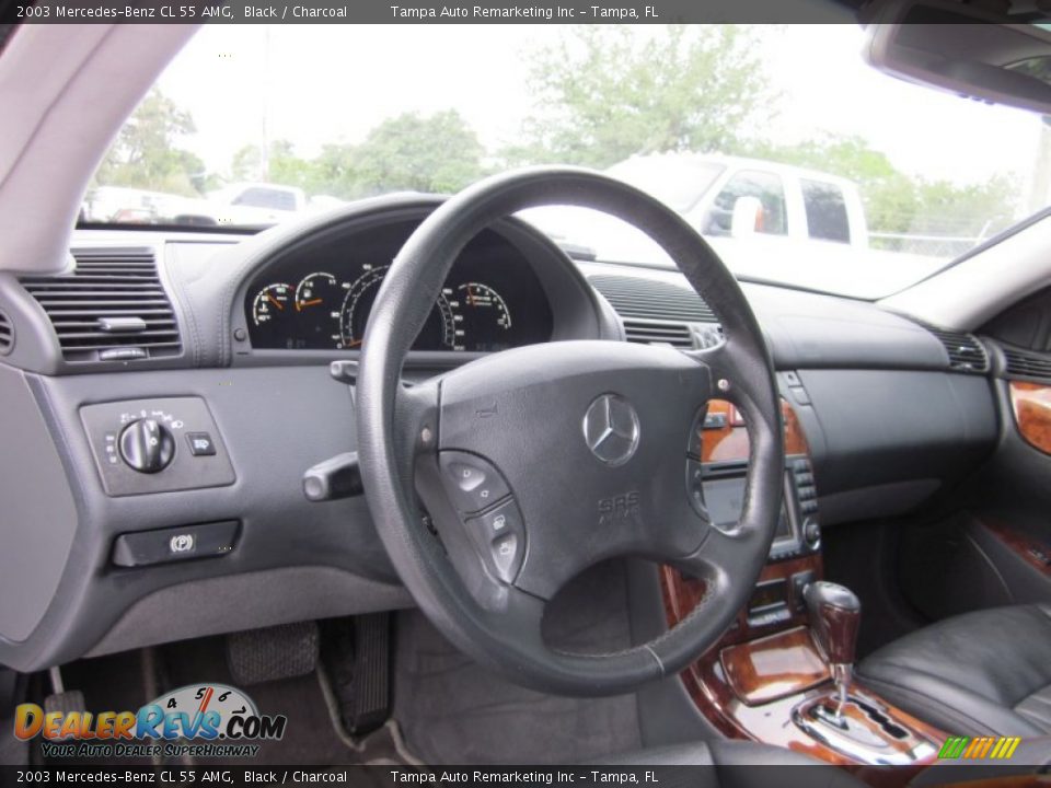2003 Mercedes-Benz CL 55 AMG Black / Charcoal Photo #31