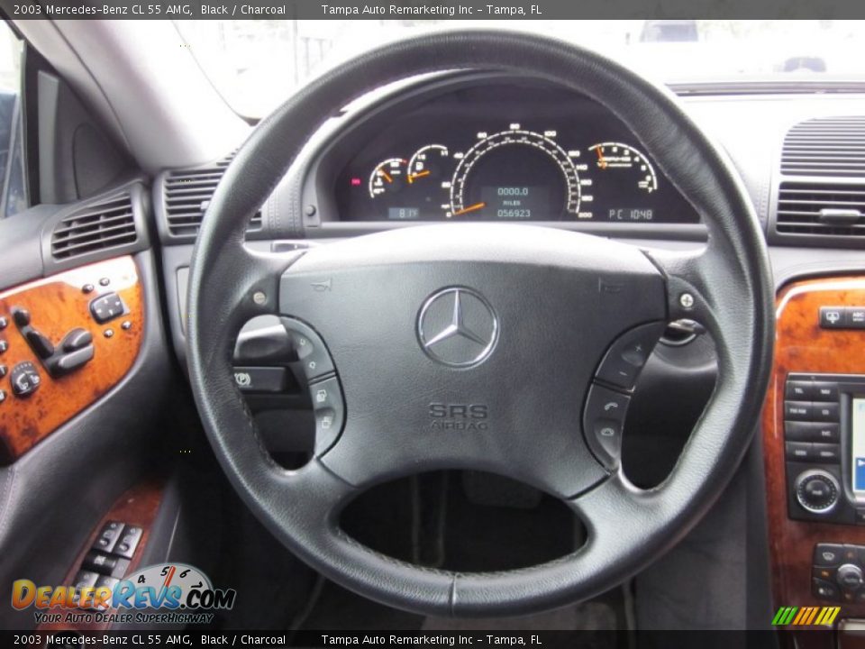 2003 Mercedes-Benz CL 55 AMG Black / Charcoal Photo #32