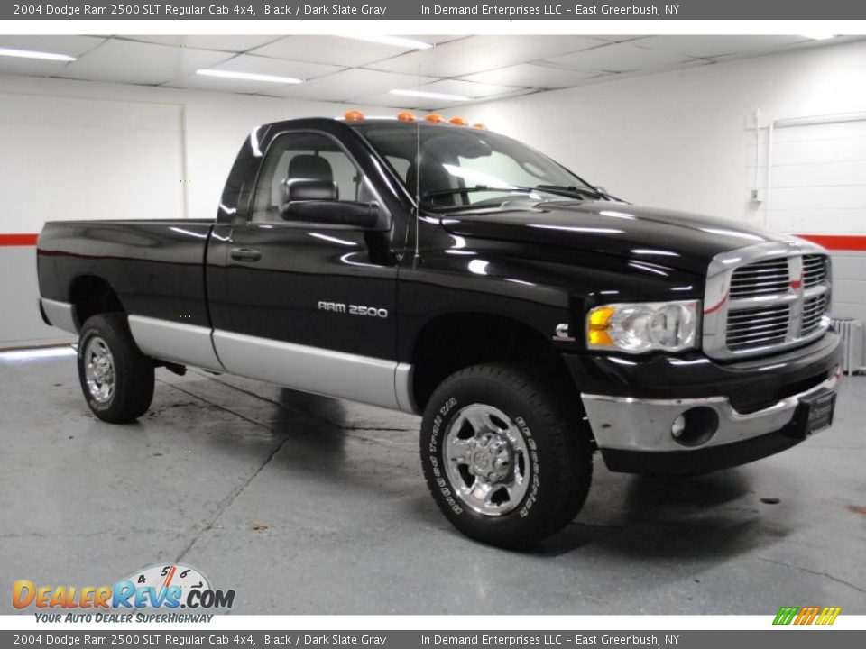 2004 Dodge Ram 2500 SLT Regular Cab 4x4 Black / Dark Slate Gray Photo #1