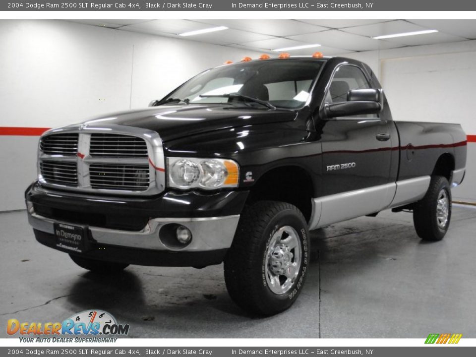 2004 Dodge Ram 2500 SLT Regular Cab 4x4 Black / Dark Slate Gray Photo #3