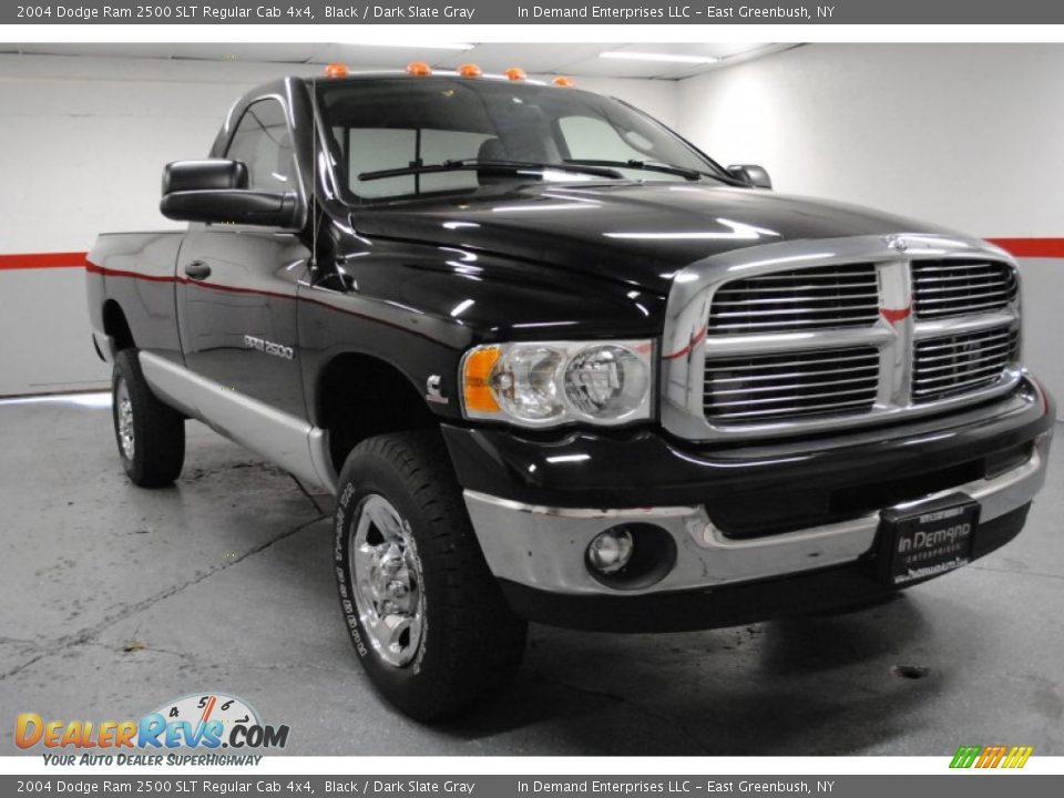 2004 Dodge Ram 2500 SLT Regular Cab 4x4 Black / Dark Slate Gray Photo #10