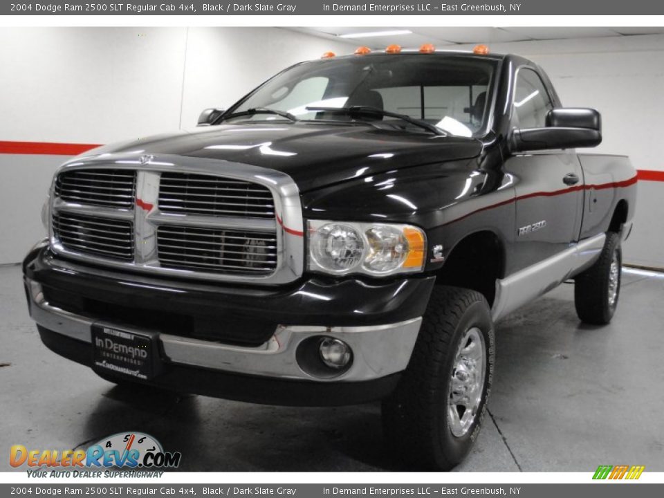 2004 Dodge Ram 2500 SLT Regular Cab 4x4 Black / Dark Slate Gray Photo #13