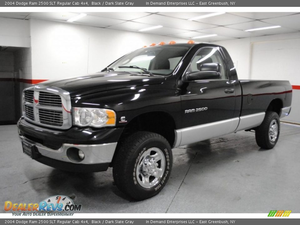 2004 Dodge Ram 2500 SLT Regular Cab 4x4 Black / Dark Slate Gray Photo #14