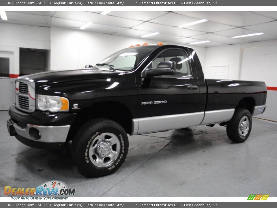 2004 Dodge Ram 2500 SLT Regular Cab 4x4 Black / Dark Slate Gray Photo #15