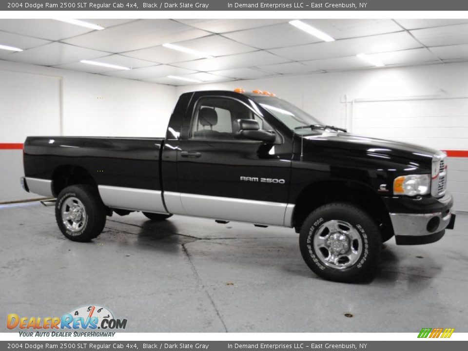 2004 Dodge Ram 2500 SLT Regular Cab 4x4 Black / Dark Slate Gray Photo #22