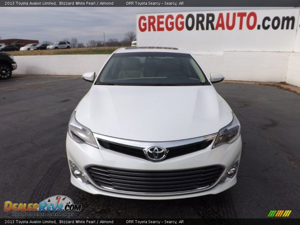 2013 Toyota Avalon Limited Blizzard White Pearl / Almond Photo #2