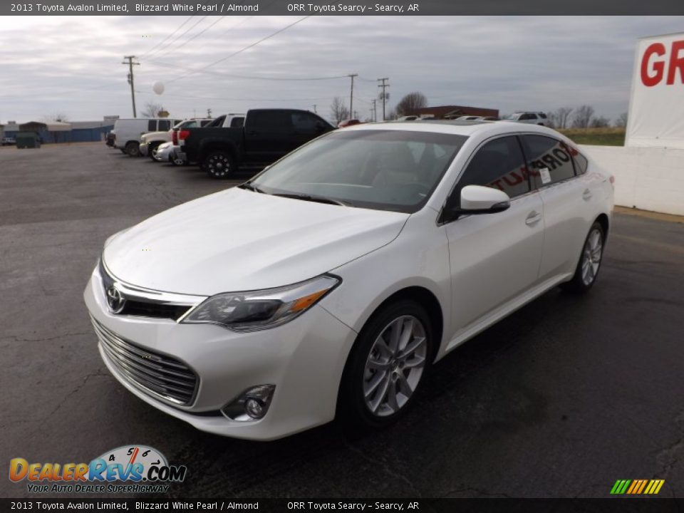 2013 Toyota Avalon Limited Blizzard White Pearl / Almond Photo #3