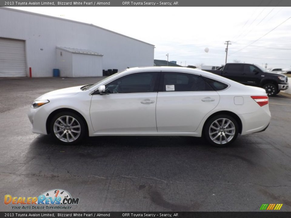 2013 Toyota Avalon Limited Blizzard White Pearl / Almond Photo #4