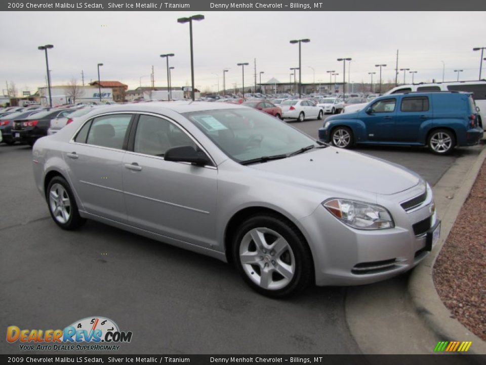 2009 Chevrolet Malibu LS Sedan Silver Ice Metallic / Titanium Photo #1