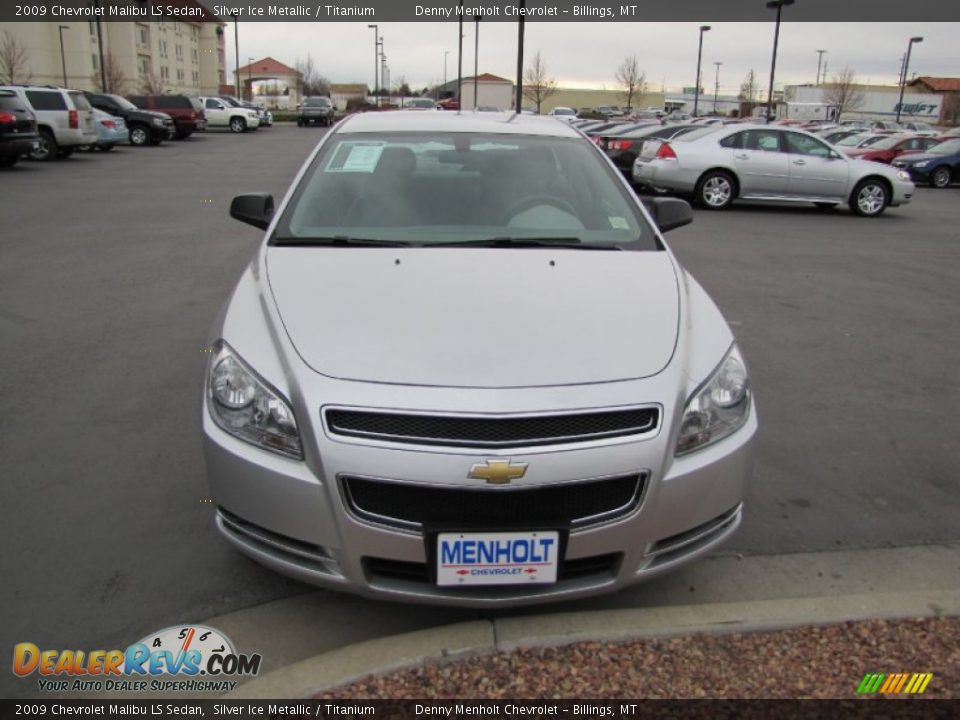 2009 Chevrolet Malibu LS Sedan Silver Ice Metallic / Titanium Photo #2