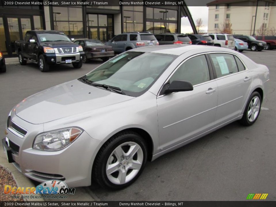 2009 Chevrolet Malibu LS Sedan Silver Ice Metallic / Titanium Photo #3