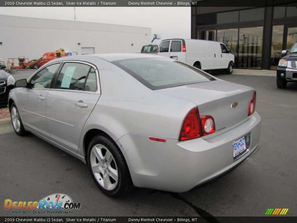 2009 Chevrolet Malibu LS Sedan Silver Ice Metallic / Titanium Photo #5