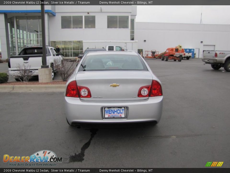 2009 Chevrolet Malibu LS Sedan Silver Ice Metallic / Titanium Photo #6