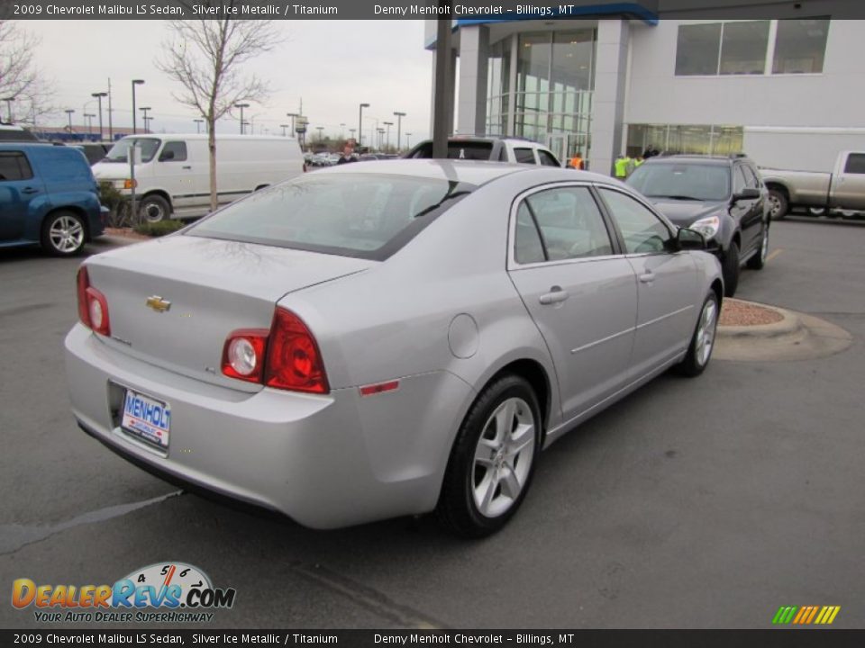 2009 Chevrolet Malibu LS Sedan Silver Ice Metallic / Titanium Photo #7