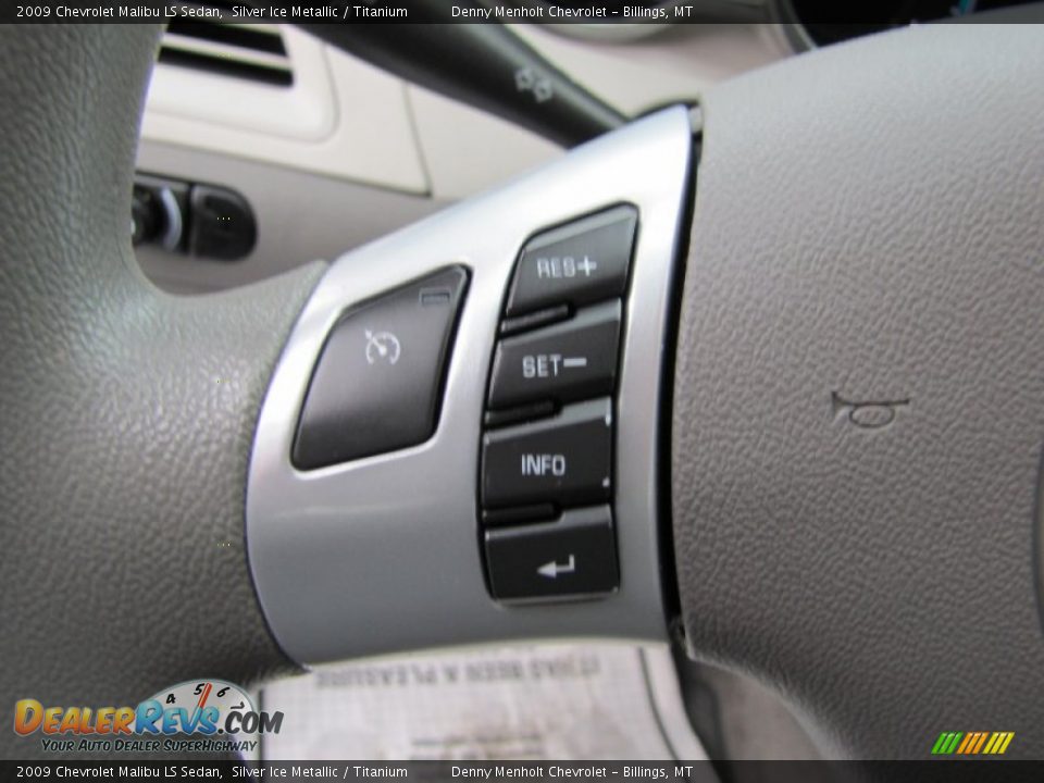 2009 Chevrolet Malibu LS Sedan Silver Ice Metallic / Titanium Photo #15