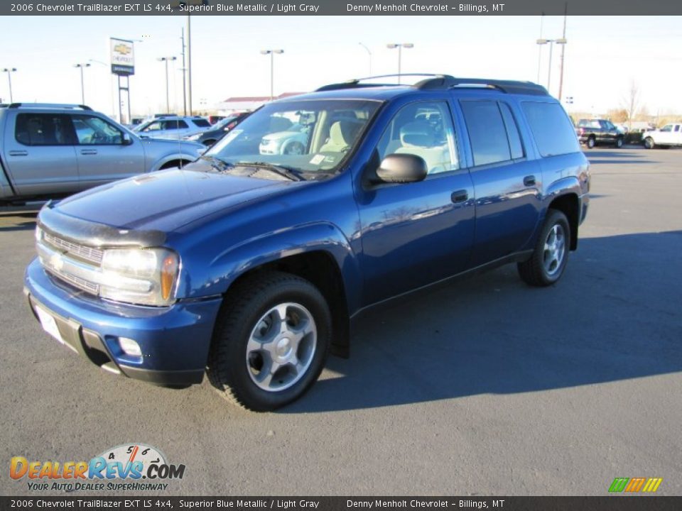2006 Chevrolet TrailBlazer EXT LS 4x4 Superior Blue Metallic / Light Gray Photo #3