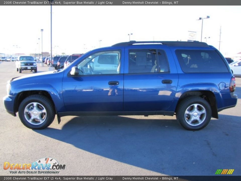 2006 Chevrolet TrailBlazer EXT LS 4x4 Superior Blue Metallic / Light Gray Photo #4