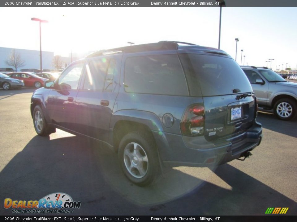 2006 Chevrolet TrailBlazer EXT LS 4x4 Superior Blue Metallic / Light Gray Photo #5