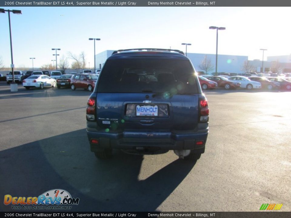 2006 Chevrolet TrailBlazer EXT LS 4x4 Superior Blue Metallic / Light Gray Photo #6