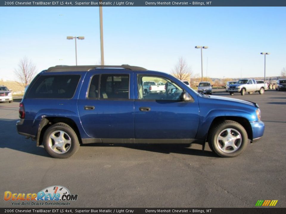 2006 Chevrolet TrailBlazer EXT LS 4x4 Superior Blue Metallic / Light Gray Photo #8