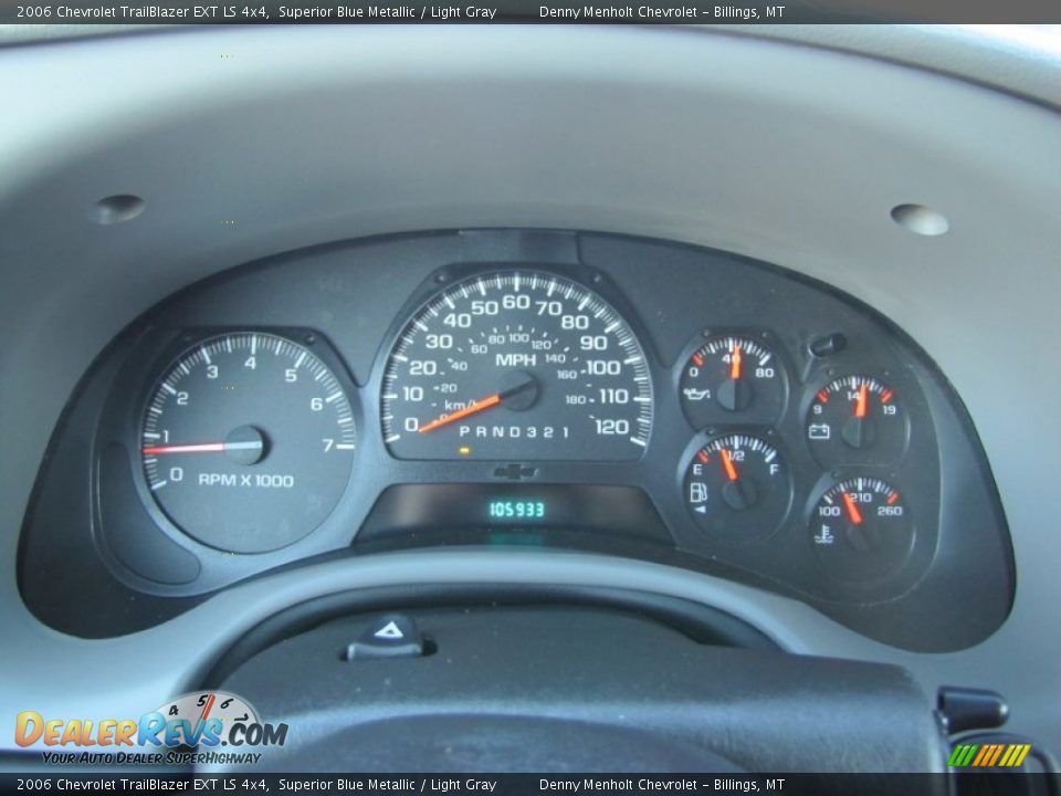 2006 Chevrolet TrailBlazer EXT LS 4x4 Superior Blue Metallic / Light Gray Photo #18