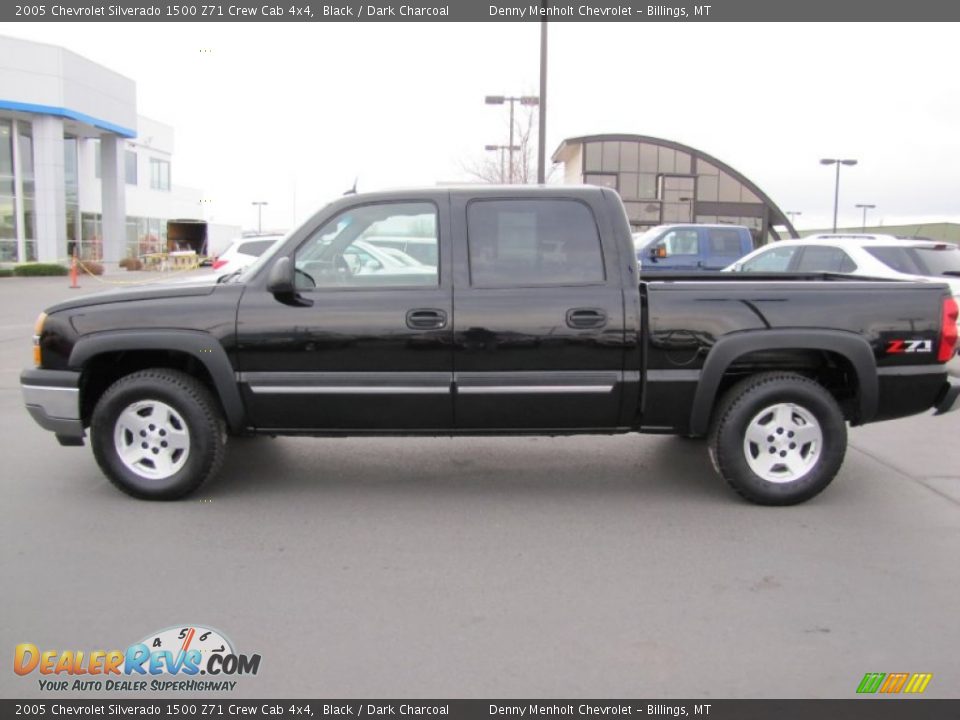Black 2005 Chevrolet Silverado 1500 Z71 Crew Cab 4x4 Photo #4