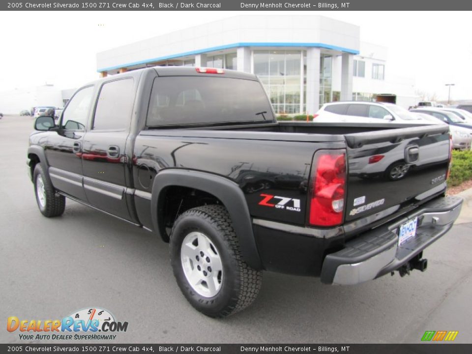 2005 Chevrolet Silverado 1500 Z71 Crew Cab 4x4 Black / Dark Charcoal Photo #5