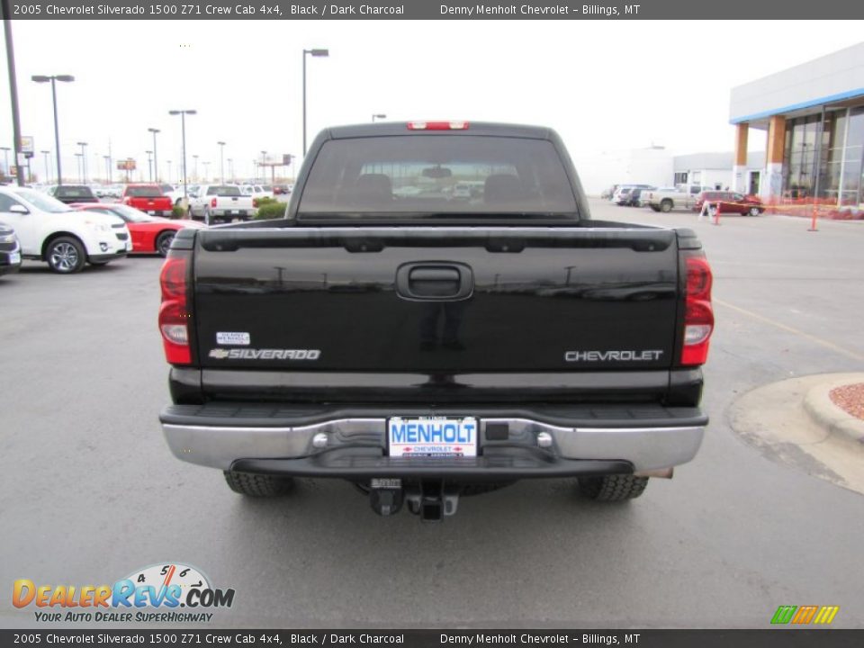 2005 Chevrolet Silverado 1500 Z71 Crew Cab 4x4 Black / Dark Charcoal Photo #6