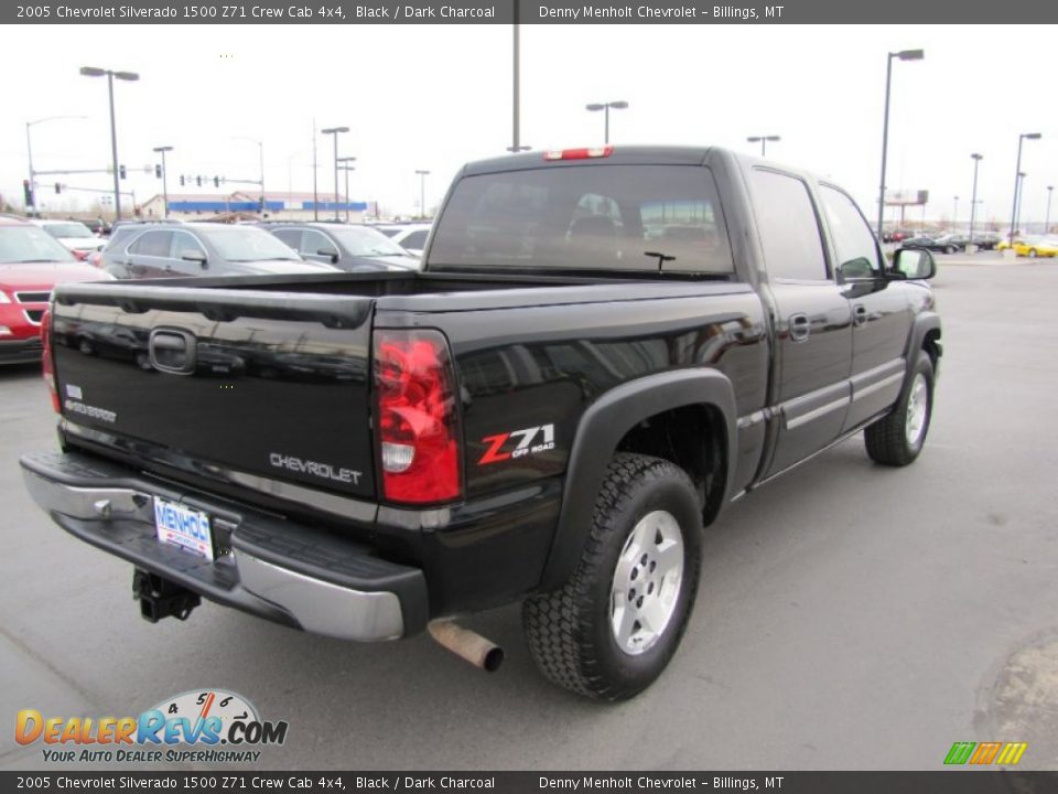 2005 Chevrolet Silverado 1500 Z71 Crew Cab 4x4 Black / Dark Charcoal Photo #7