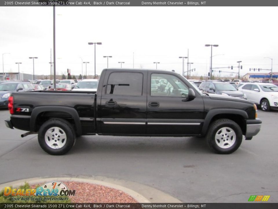 2005 Chevrolet Silverado 1500 Z71 Crew Cab 4x4 Black / Dark Charcoal Photo #8