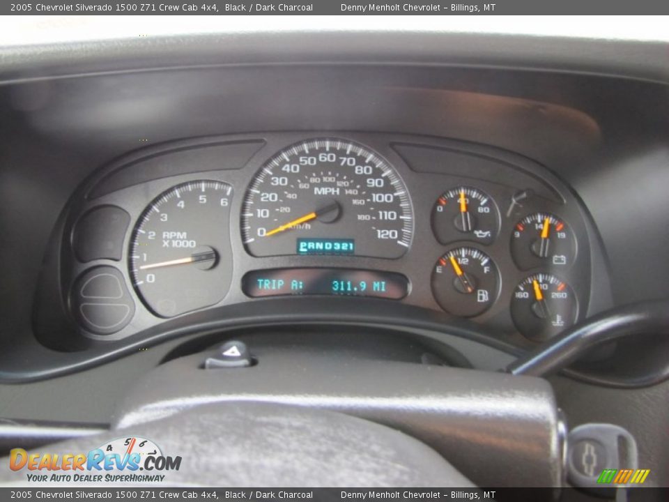 2005 Chevrolet Silverado 1500 Z71 Crew Cab 4x4 Gauges Photo #21