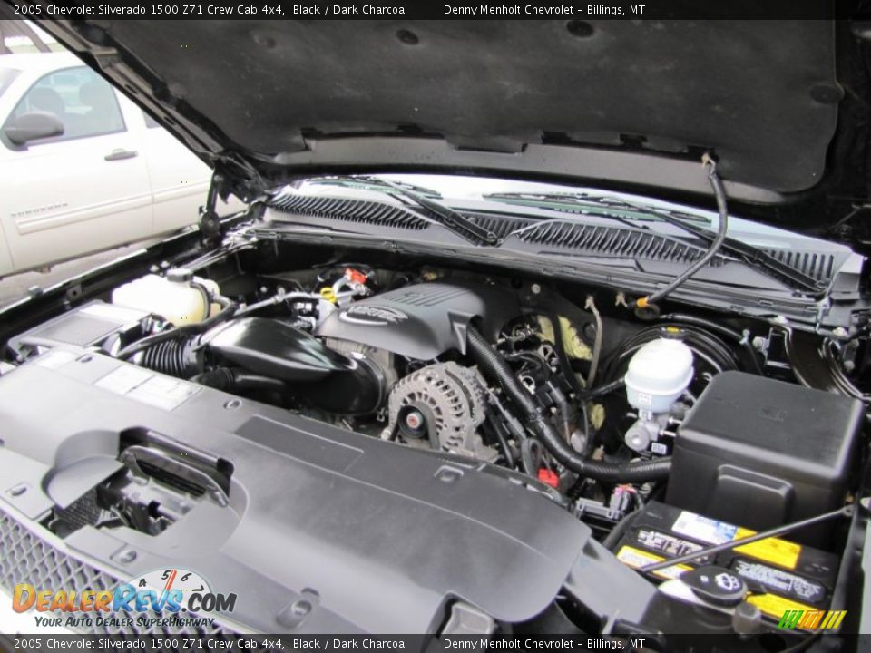 2005 Chevrolet Silverado 1500 Z71 Crew Cab 4x4 Black / Dark Charcoal Photo #30