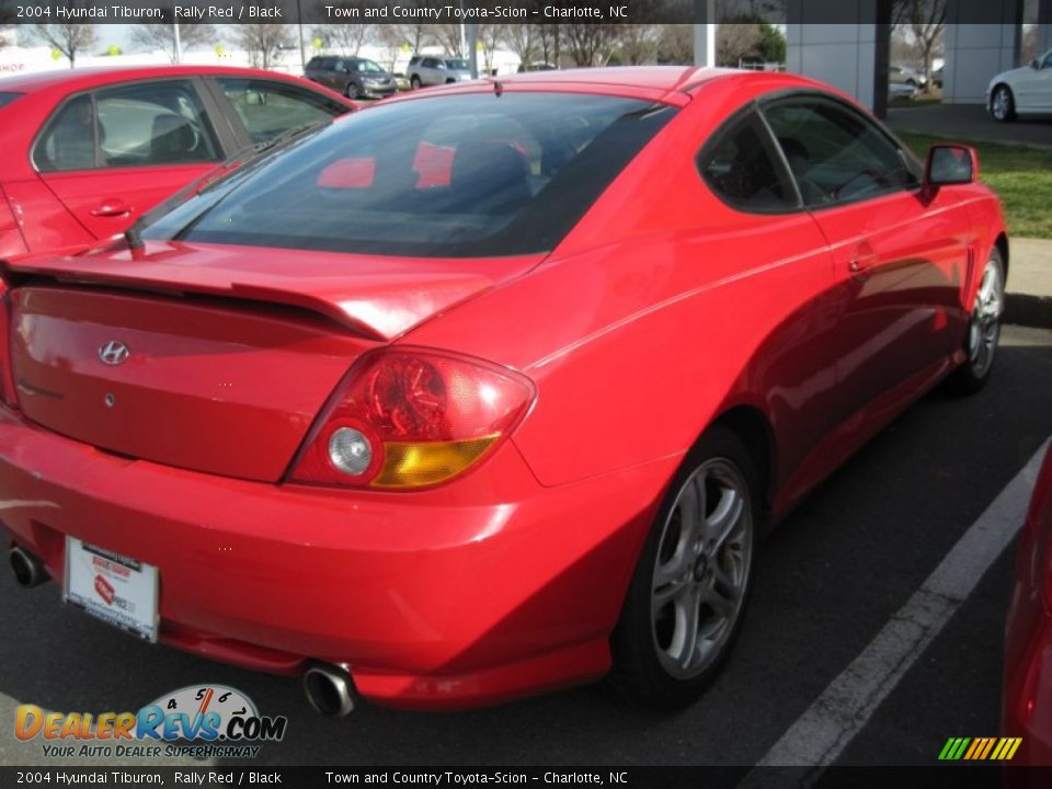 2004 Hyundai Tiburon Rally Red / Black Photo #4