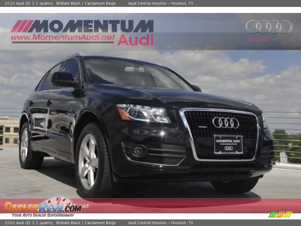 2010 Audi Q5 3.2 quattro Brilliant Black / Cardamom Beige Photo #1
