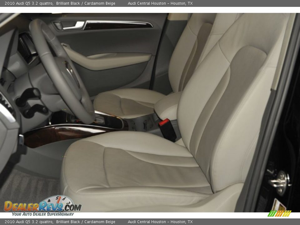 2010 Audi Q5 3.2 quattro Brilliant Black / Cardamom Beige Photo #15