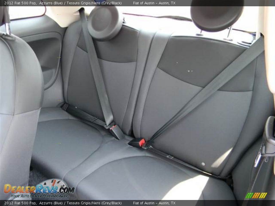 Rear Seat of 2012 Fiat 500 Pop Photo #7