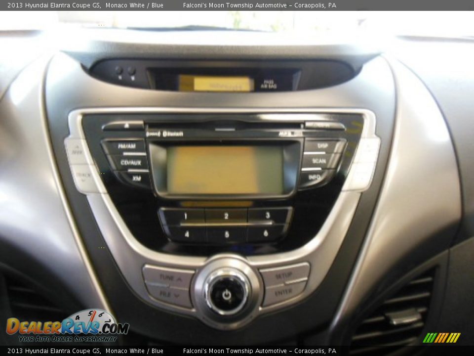2013 Hyundai Elantra Coupe GS Monaco White / Blue Photo #18