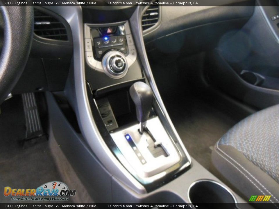2013 Hyundai Elantra Coupe GS Monaco White / Blue Photo #20