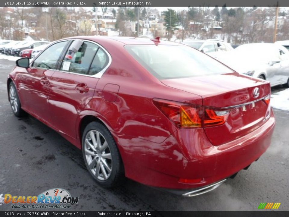 2013 Lexus GS 350 AWD Riviera Red / Black Photo #2
