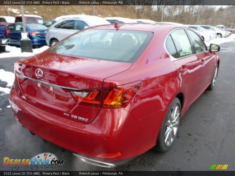 2013 Lexus GS 350 AWD Riviera Red / Black Photo #4