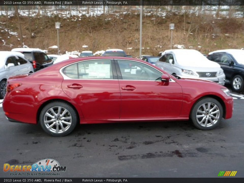 2013 Lexus GS 350 AWD Riviera Red / Black Photo #5