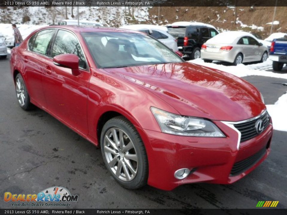 2013 Lexus GS 350 AWD Riviera Red / Black Photo #6
