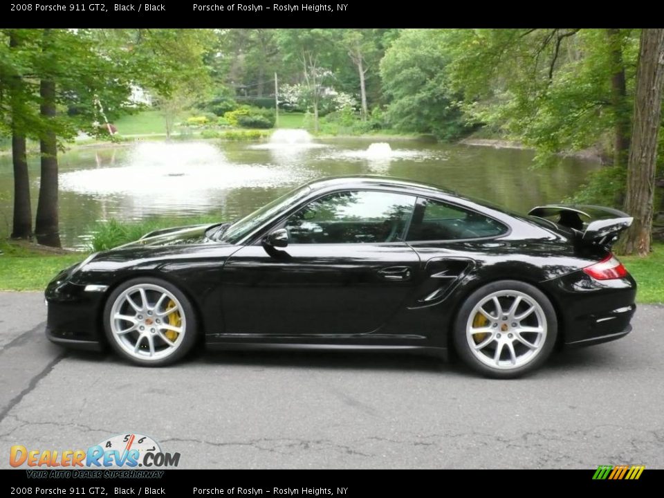 2008 Porsche 911 GT2 Black / Black Photo #3